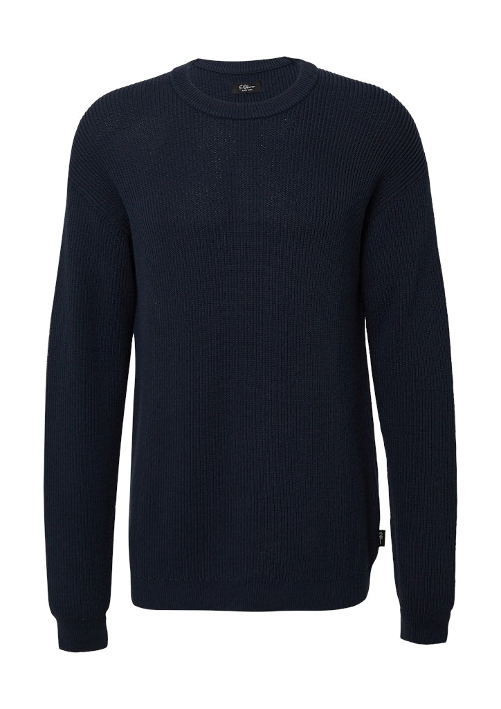 S. Oliver black Herren Pullover Blue