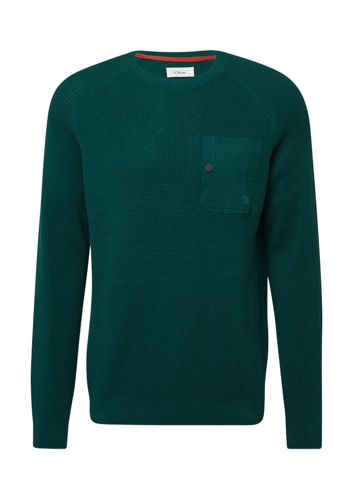 S. Oliver red Herren Pullover Green