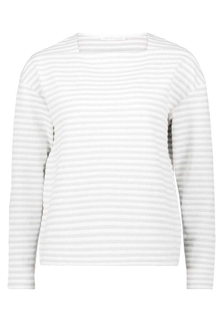 Betty & Co Damen Sweatshirts Grey/Cream