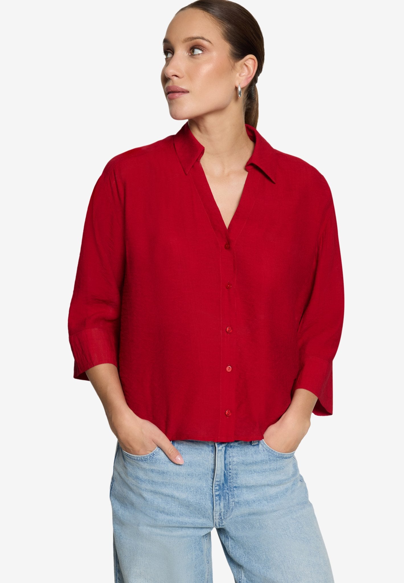 Zero Damen Blusen Candy Red