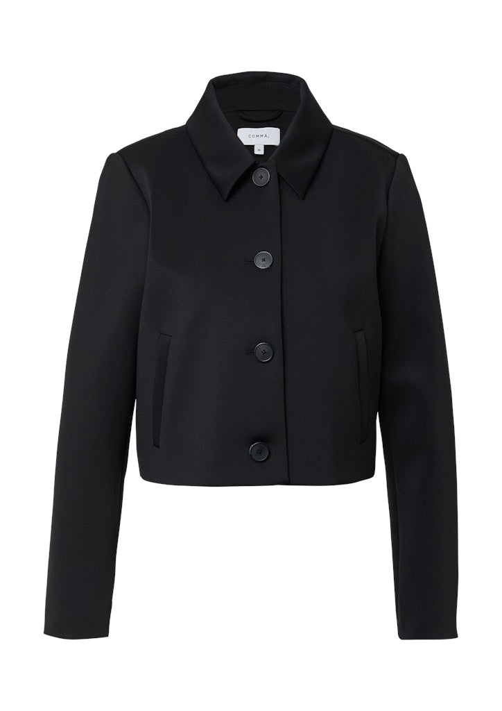 Comma Damen Blazer Grey/Black