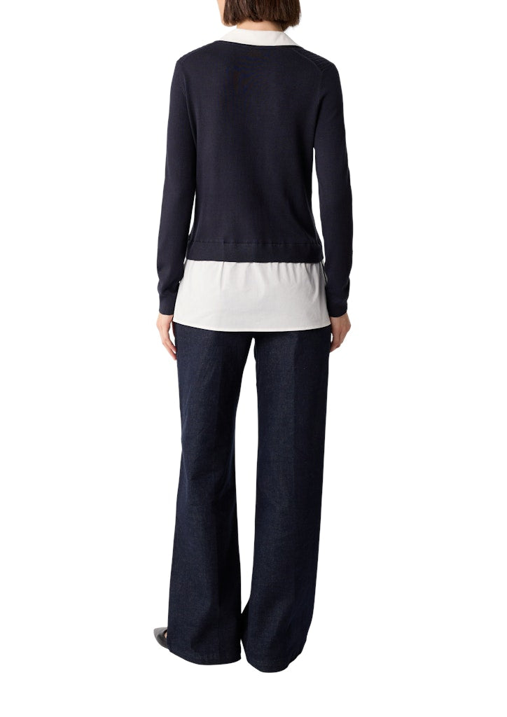 Comma Damen Pullover Blue