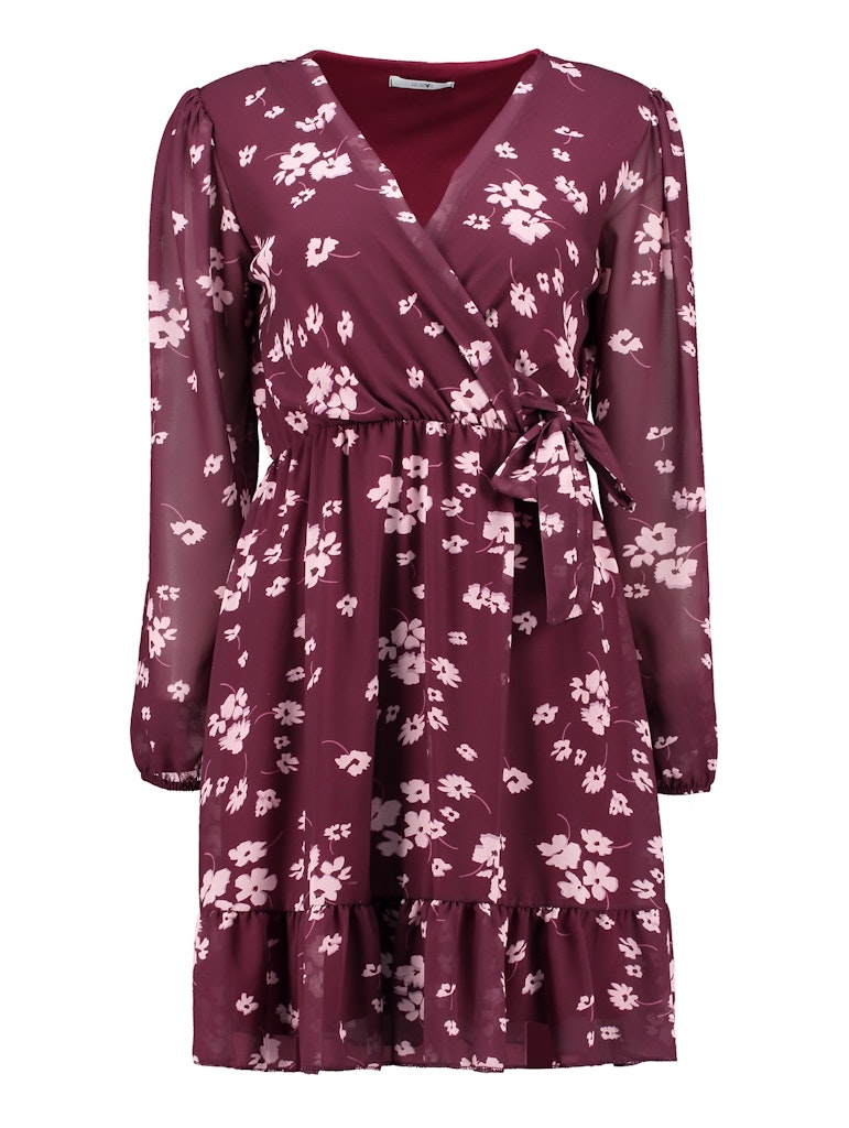 Haily's Damen Kleider Burgundy F