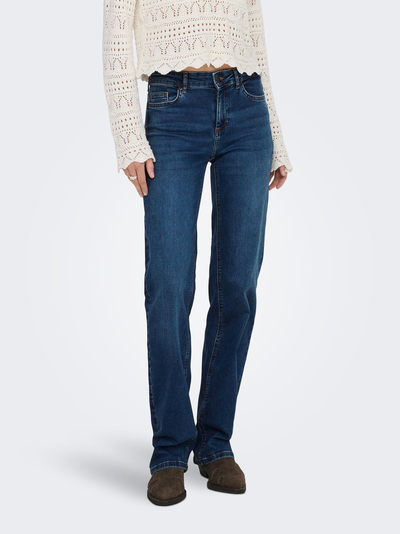 Only Damen Jeans Dark Blue Denim