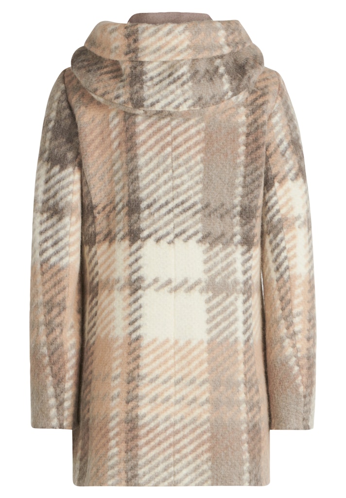 Amber & June Damen Mantel Cream/Taup