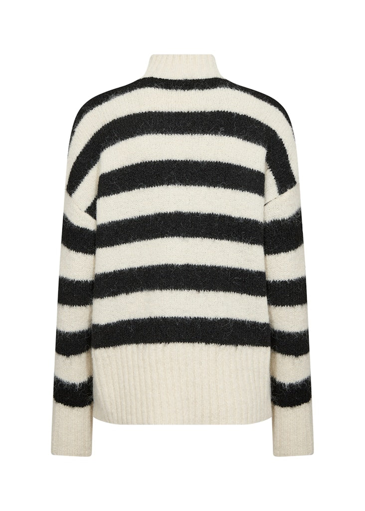 Soya Concept Damen Pullover Black Combi