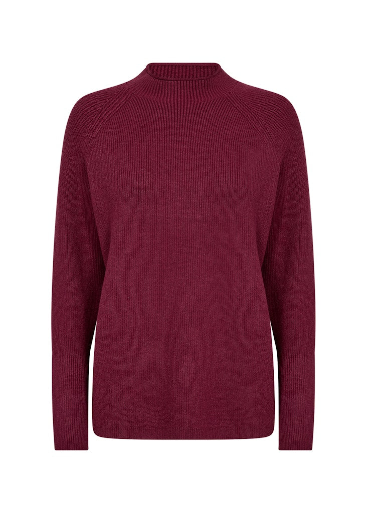 Soya Concept Damen Pullover Dark Red Mel