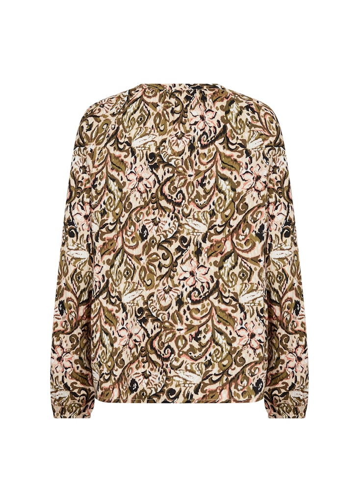 Soya Concept Damen T-Shirts Dark Olive Comb