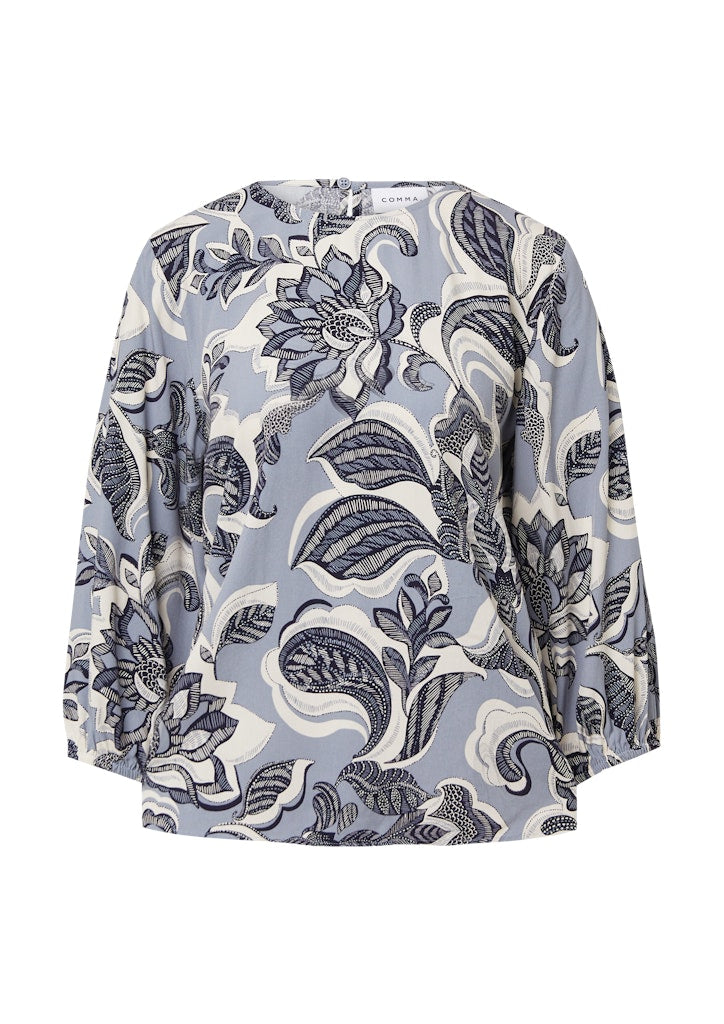 Comma Damen Blusen Blue