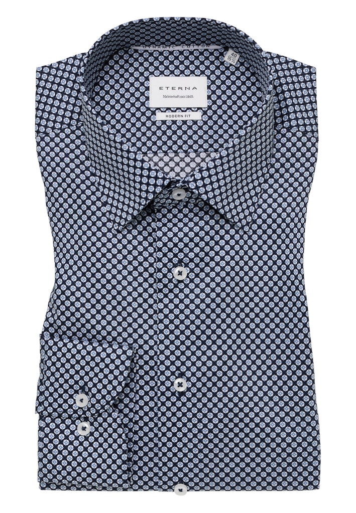 Eterna Herren Hemden lang Marine