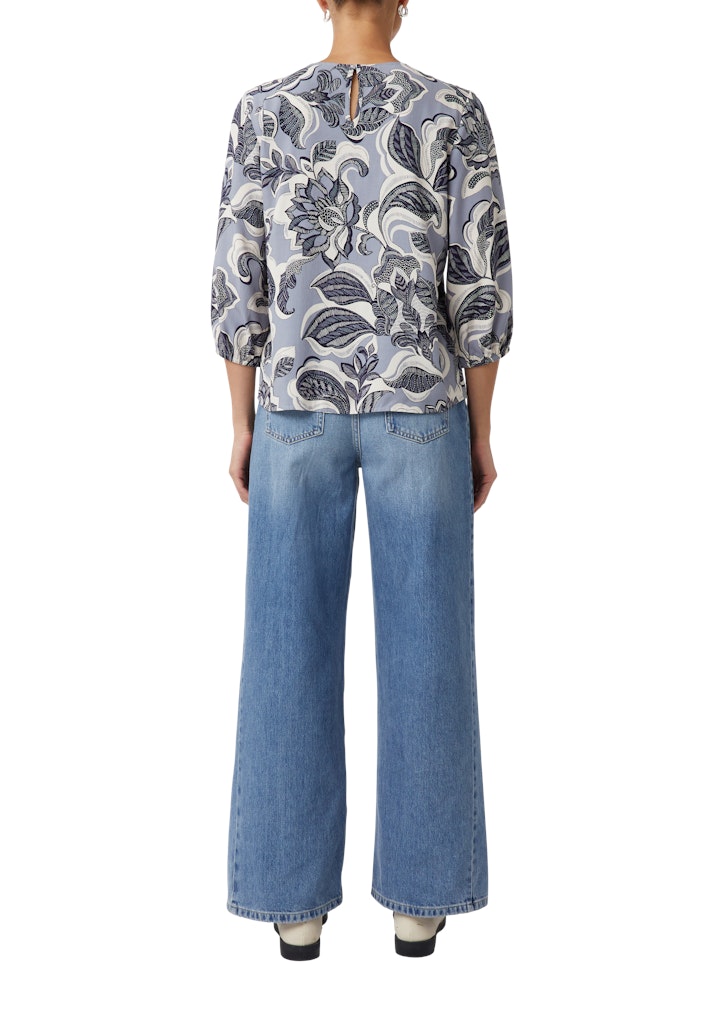 Comma Damen Blusen Blue