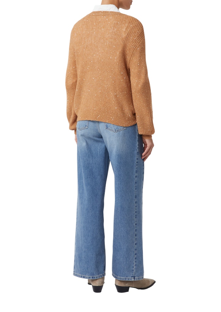 Comma Damen Pullover Brown