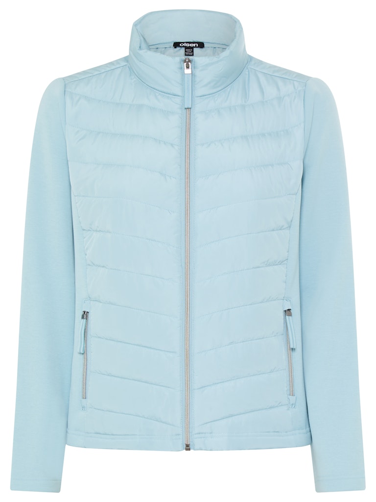 Olsen Damen Jacken Satin Blu