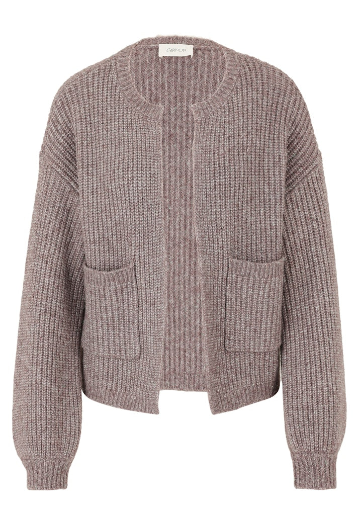 Cartoon Damen Strickjacken Dark Aubergine