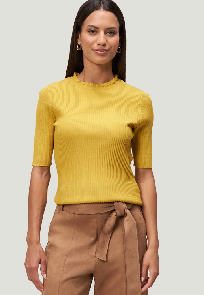 Zero Damen Pullover Oil Yellow