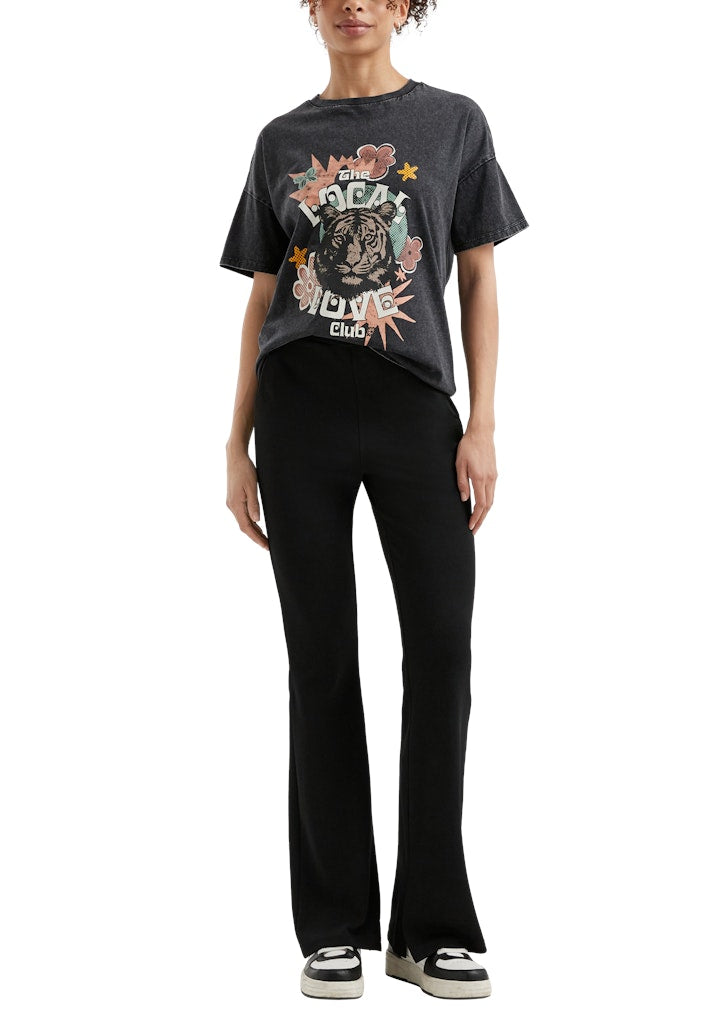 QS by S.Oliver Damen T-Shirts Grey/Black