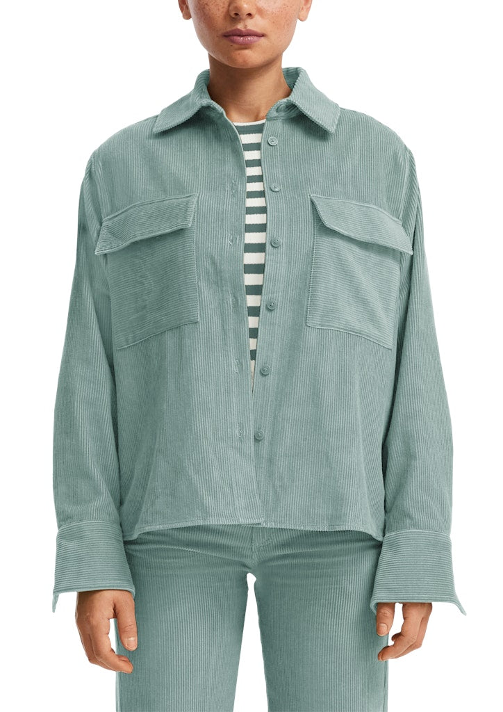 QS by S.Oliver Damen Blusen Blue Green