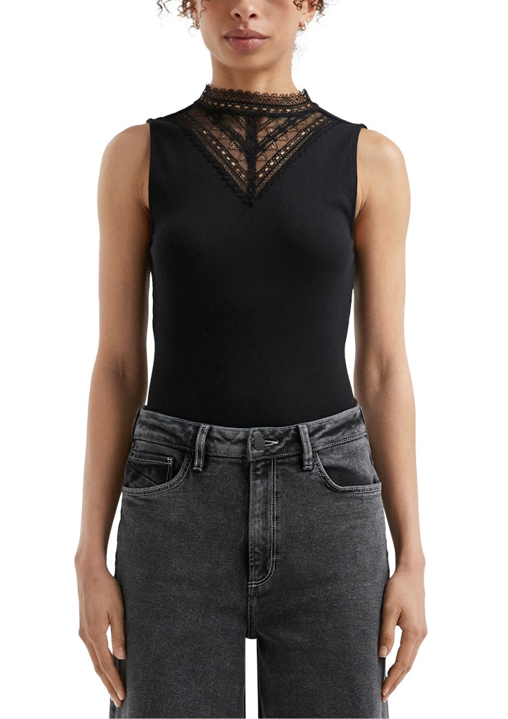 QS by S.Oliver Damen Tops Grey/Black