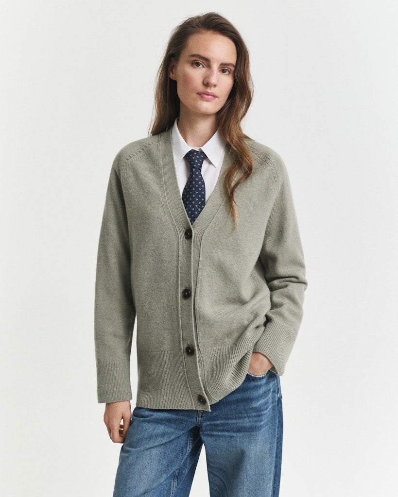 Gant Damen Strickjacken Faded Sage