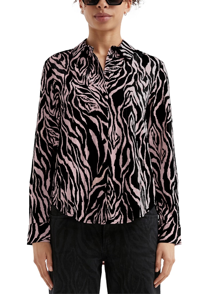 QS by S.Oliver Damen Blusen Grey/Black