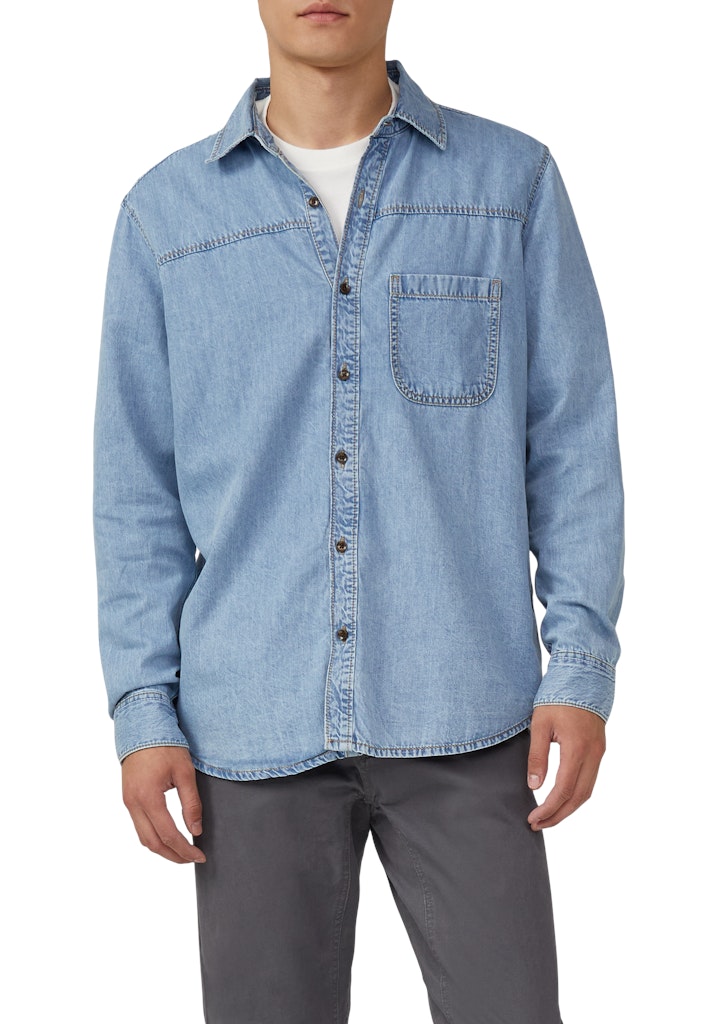 S. Oliver red Herren Hemden lang Blue