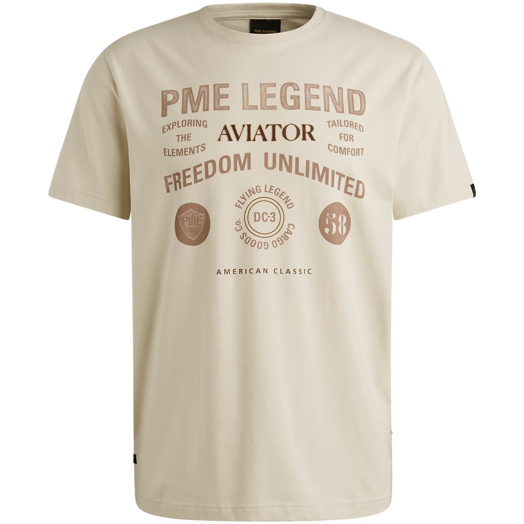 PME Herren T-Shirts kurz Bone White