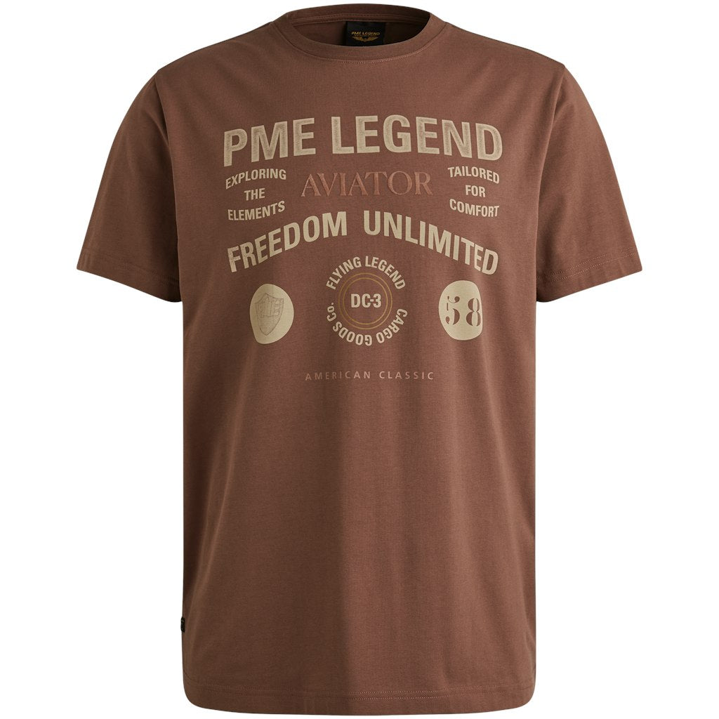 PME Herren T-Shirts kurz Marron