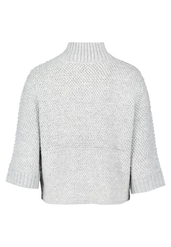 Betty & Co Damen Strickjacken Light Silver Me
