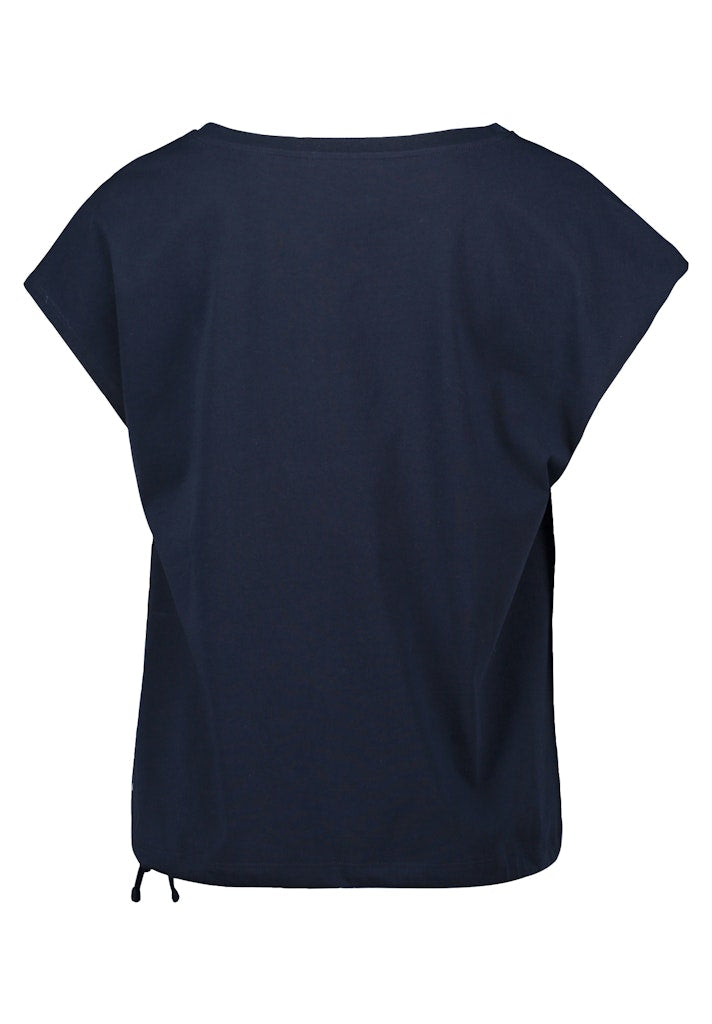 Betty & Co Damen T-Shirts Dark Blue/Cream