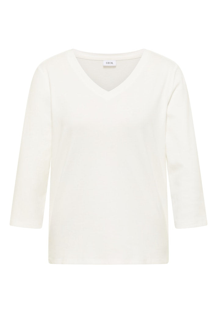 Cecil Damen T-Shirts Vanilla W