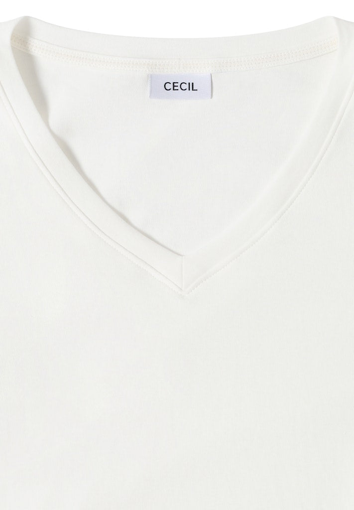 Cecil Damen T-Shirts Vanilla W