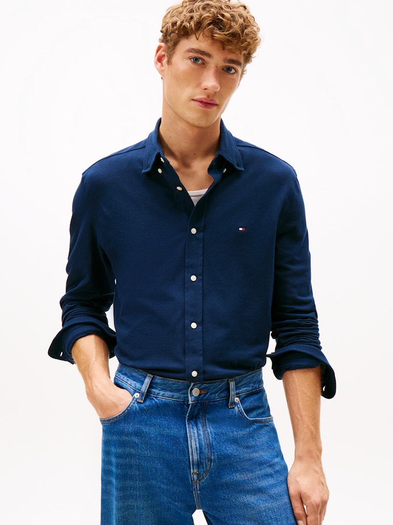 Tommy Hilfiger Herren Hemden Cg Blue