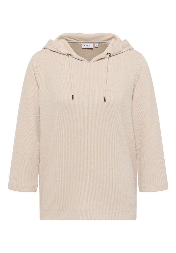 Cecil Damen T-Shirts Oat Milk