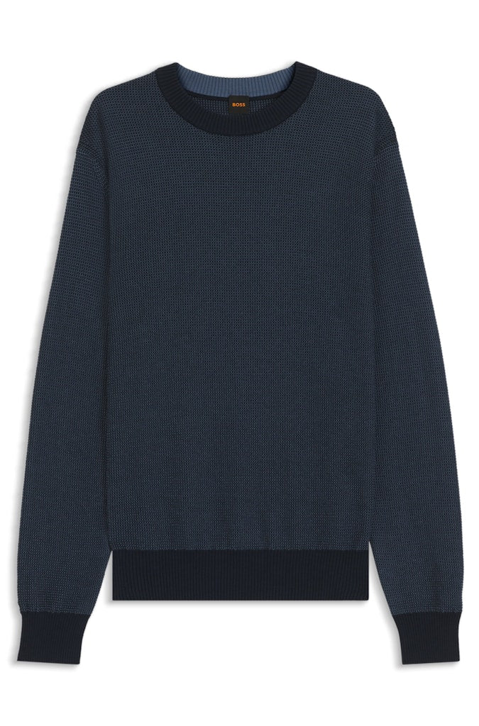 Boss Orange Herren Pullover Dark Blue