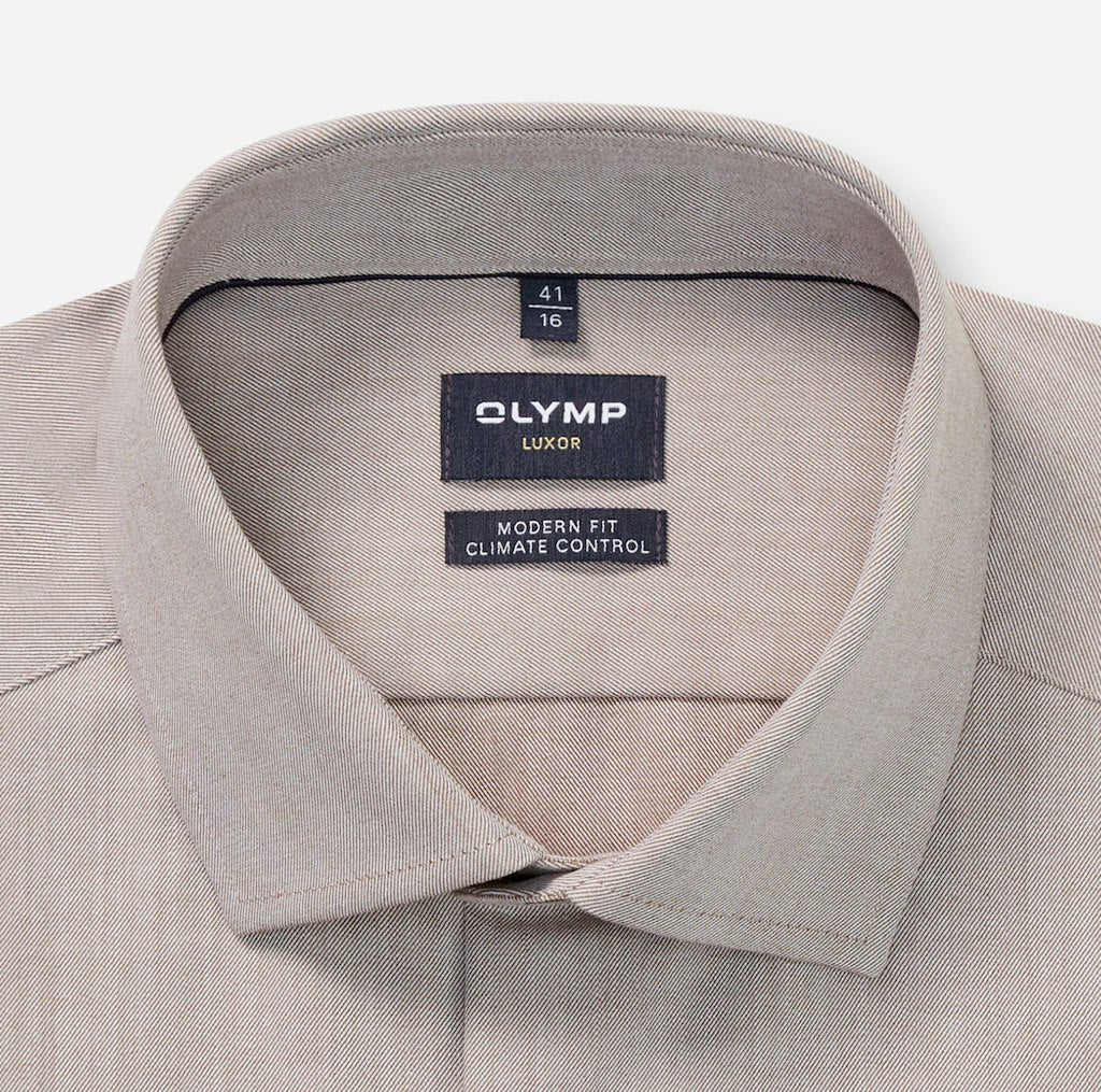 Olymp Herren Hemden lang Nougat