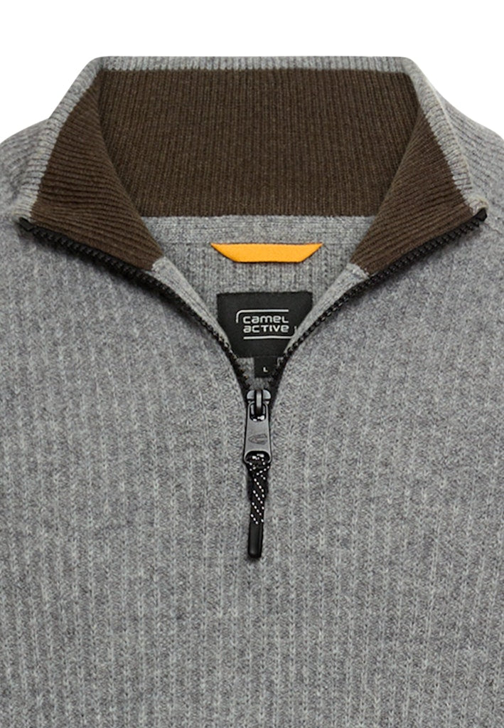 Camel active Herren Pullover Grey Melange