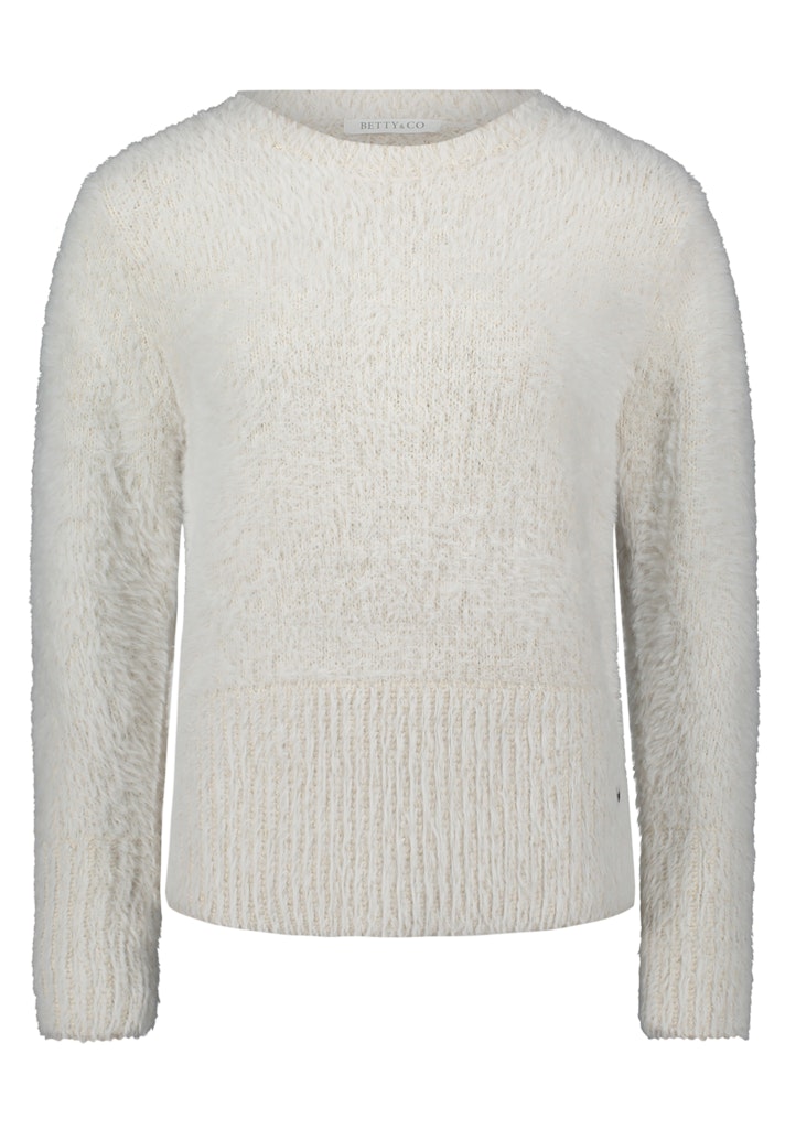 Betty & Co Damen Pullover White Sand