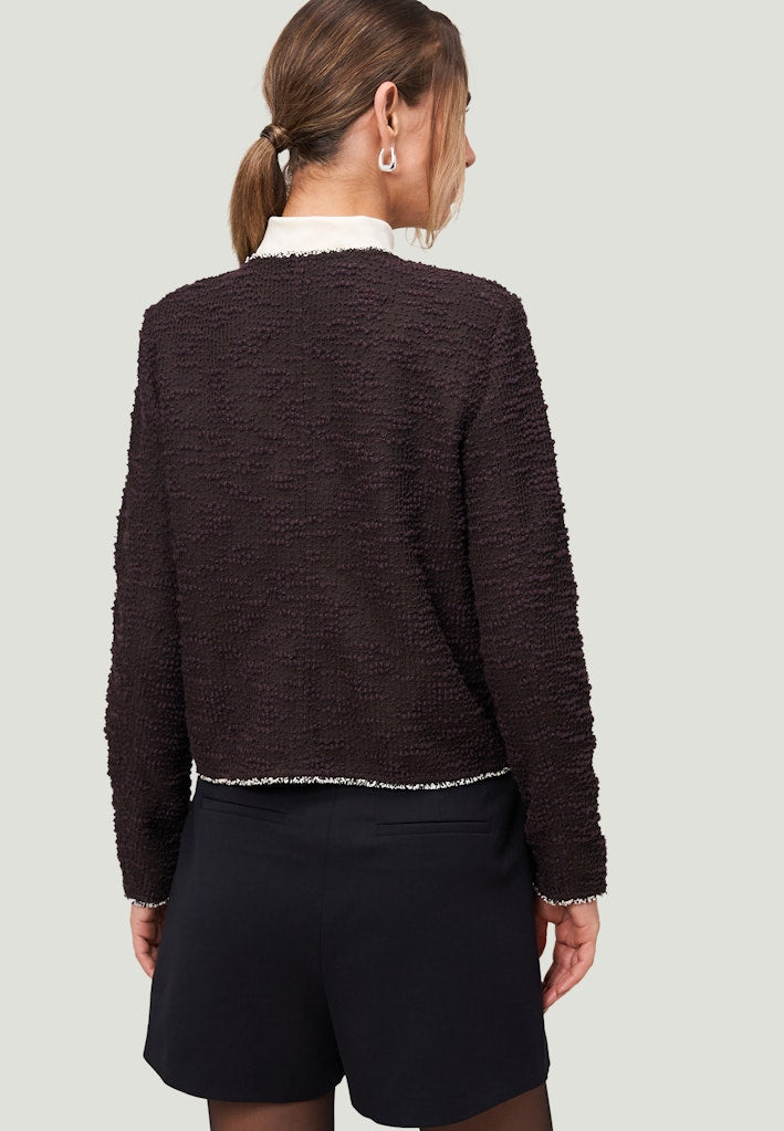 Zero Damen Blazer Patch Brownblac