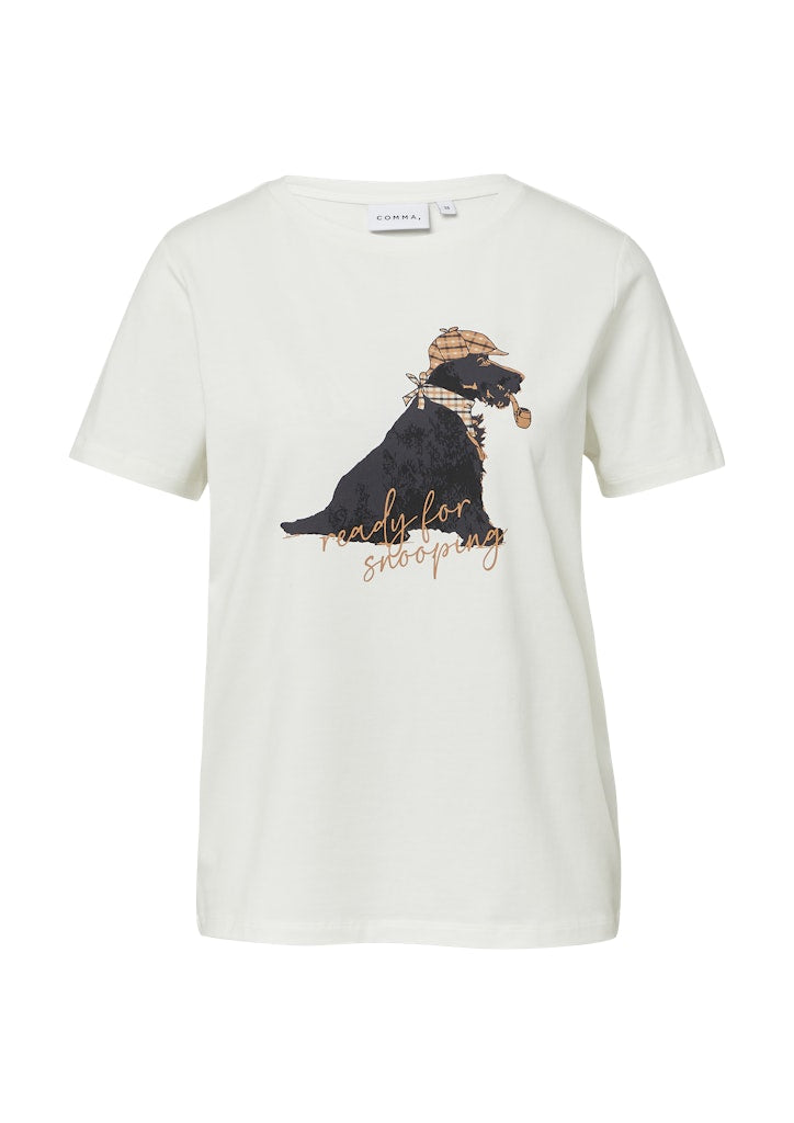 Comma Damen T-Shirts White