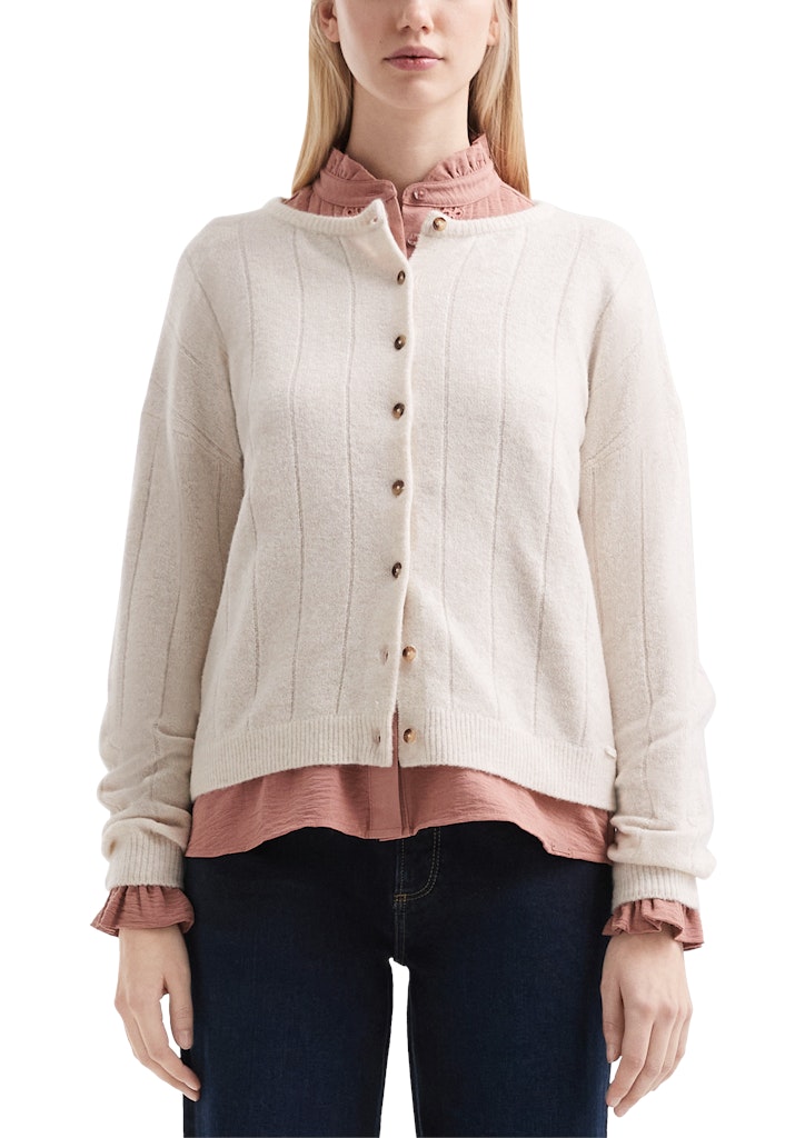 QS by S.Oliver Damen Strickjacken White