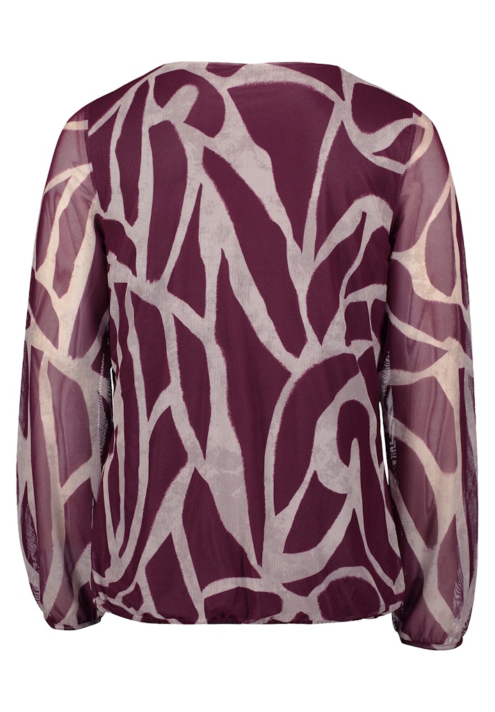 Betty & Co Damen T-Shirts Dark Red/Nature