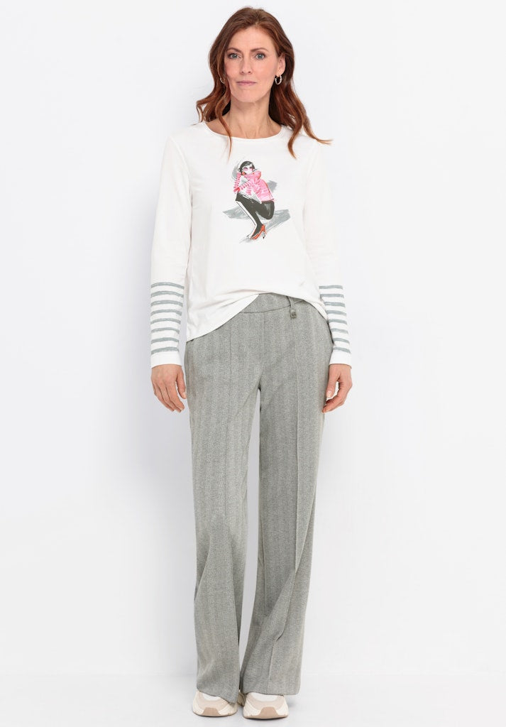 Bianca Damen Hosen Iron Melange