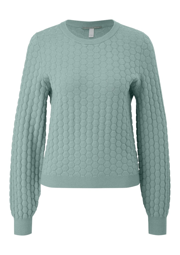 QS by S.Oliver Damen Pullover Blue Green