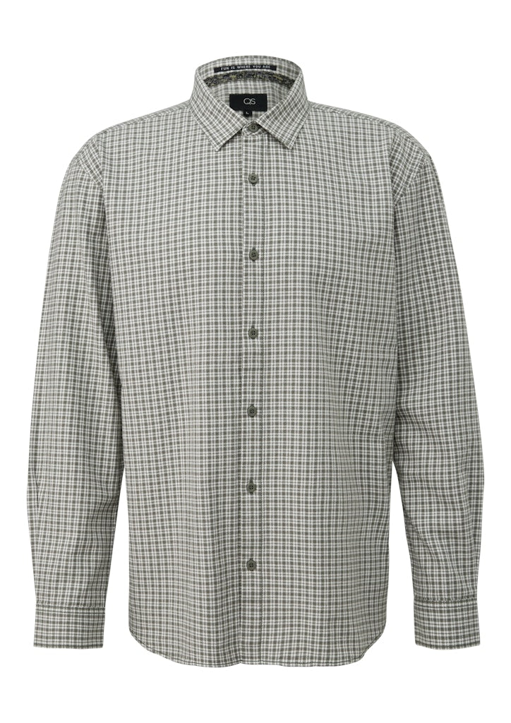 QS by S.Oliver Herren Hemden lang Green