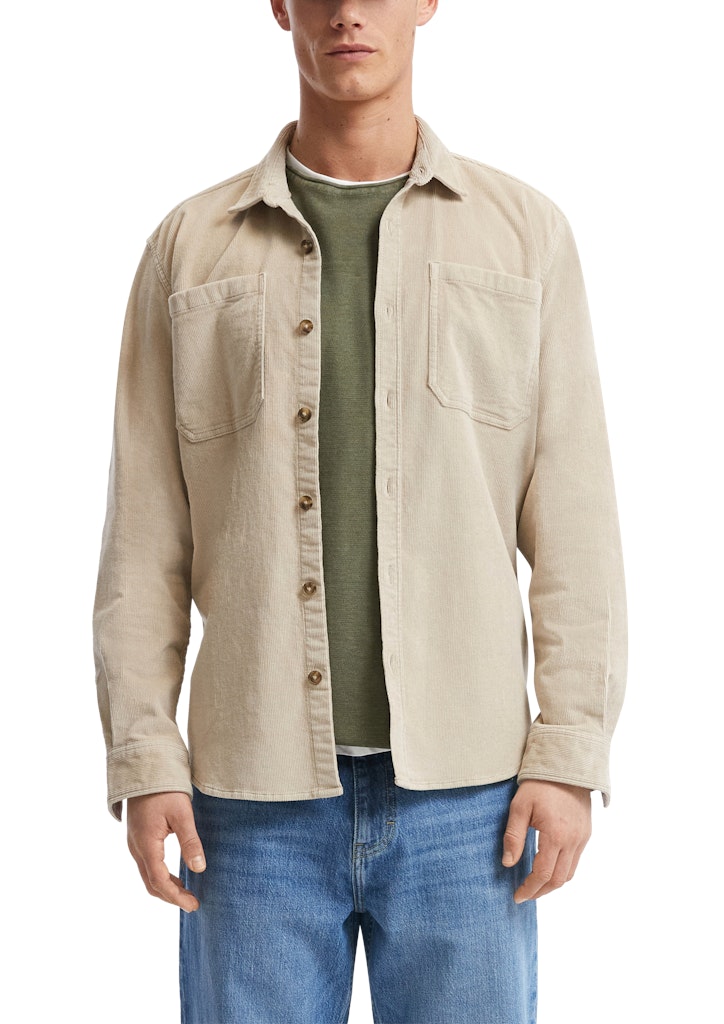 QS by S.Oliver Herren Hemden lang Brown