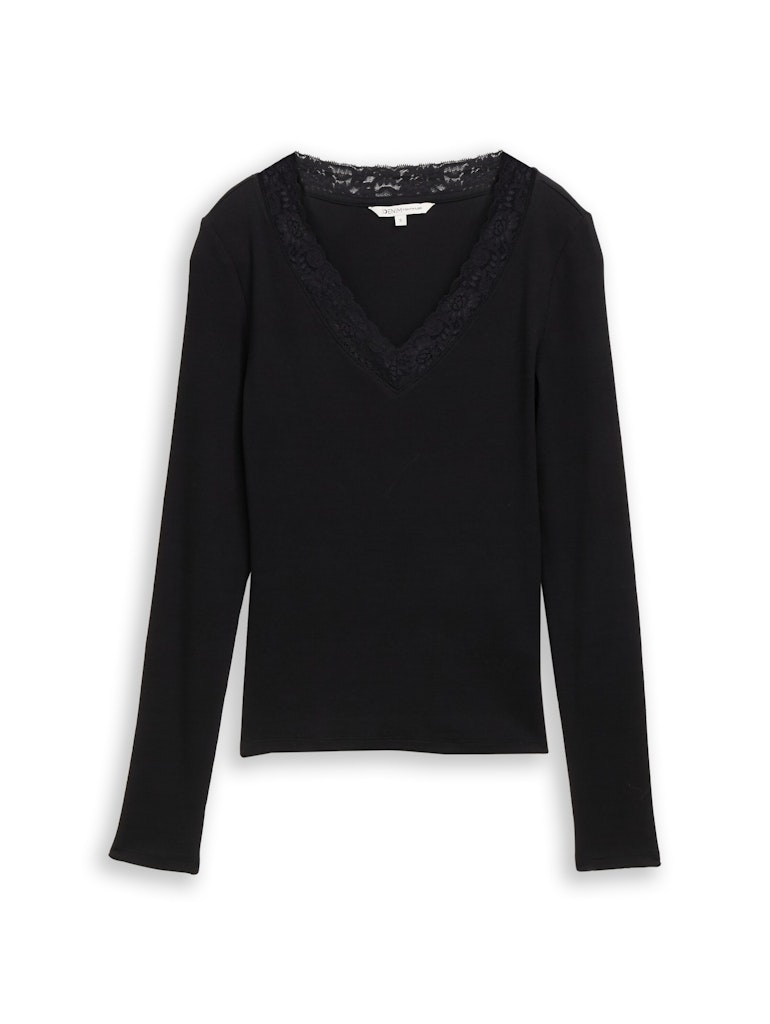 Tom Tailor denim Damen T-Shirts Deep Black