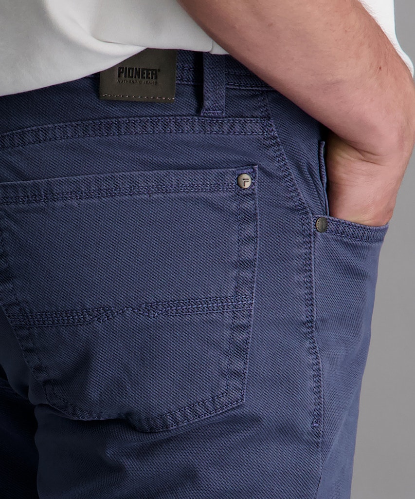 Pioneer Herren Hosen Indigo Pat