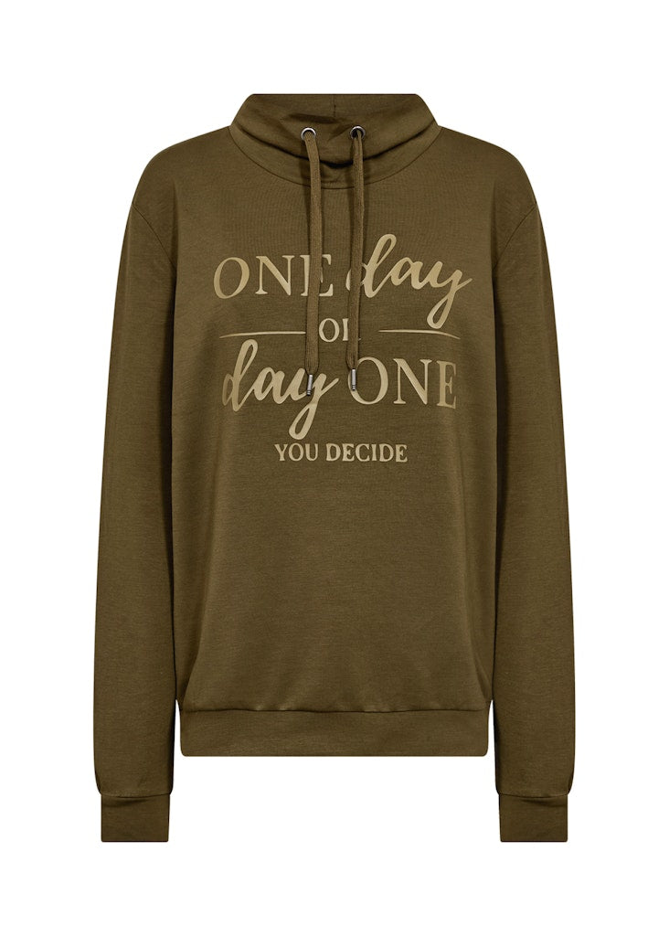 Soya Concept Damen Sweatshirts Dark Olive