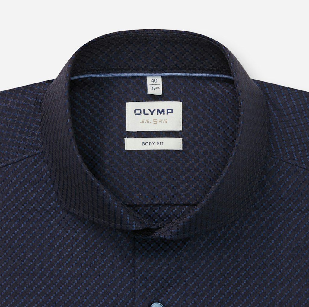 Olymp Herren Hemden lang Marine