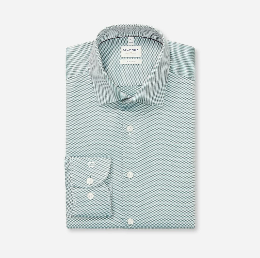 Olymp Herren Hemden lang Dunkelgrõn